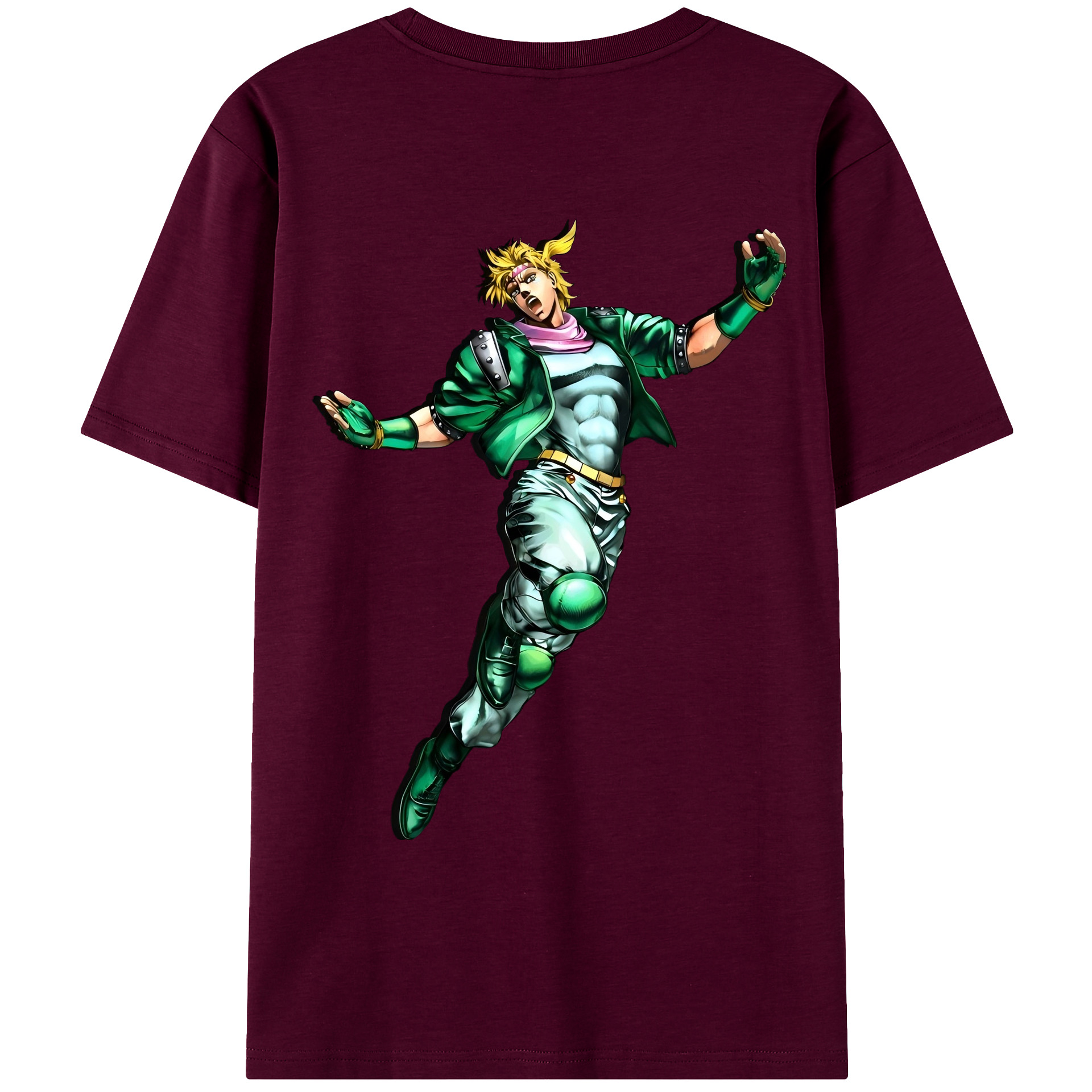 （画像用） ジョジョの奇妙な冒険 ディオ?ブランドー JoJo's Bizarre Adventure Dio Brando レディース半袖Tシャツ(バックプリント)